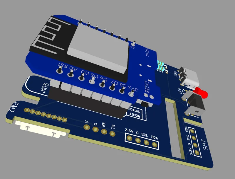 Components on the Outdoor PCB