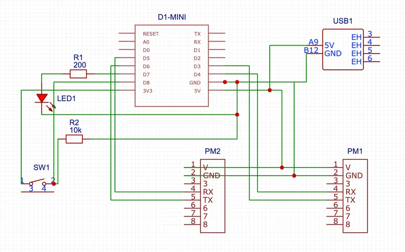 Schematics of the Outdoor PCB