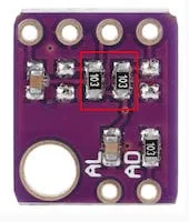 Pull-Up resistors to be removed on SHT3x module