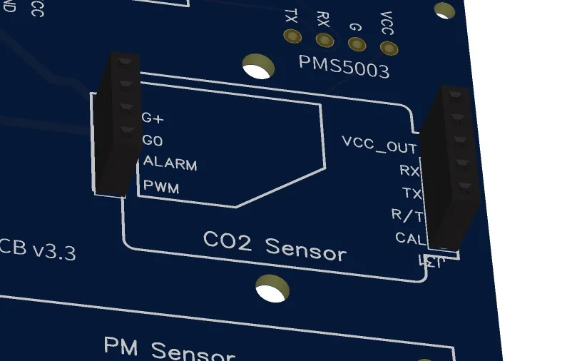 Female pin headers soldering for the Senseair S8