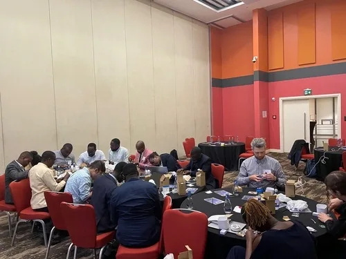 Hands-on monitor assembly during Anika’s workshop