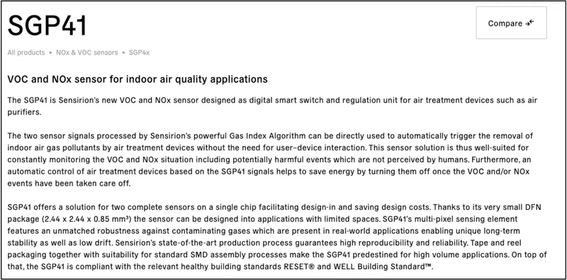 Image from the SGP41 product page.