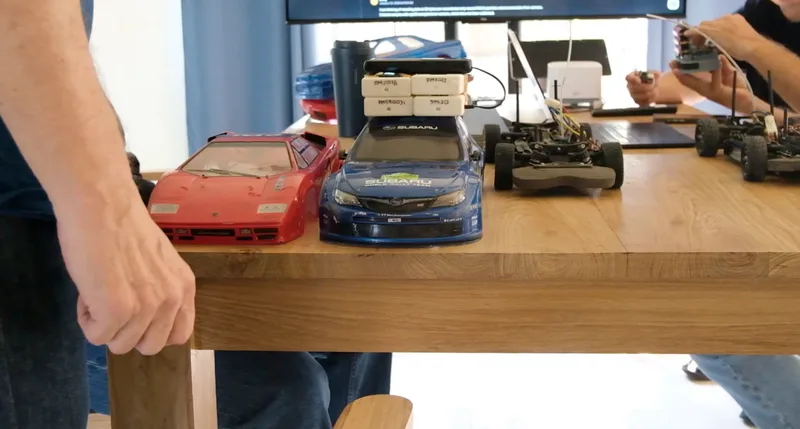 Preparing the test rigs!