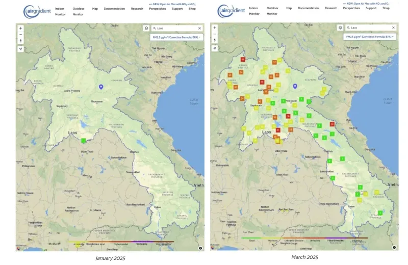 Nationwide School AQ Monitoring in Lao PDR with UNICEF