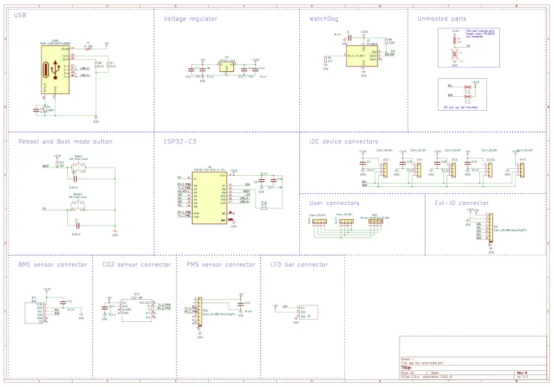 AirGradient ONE Schematics.