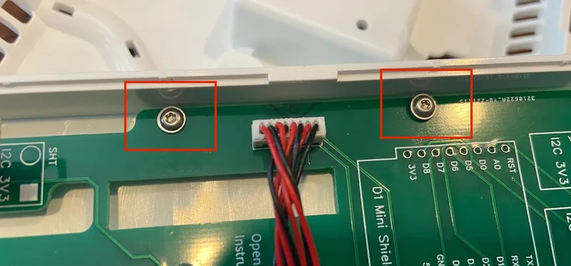 Location for PCB screws