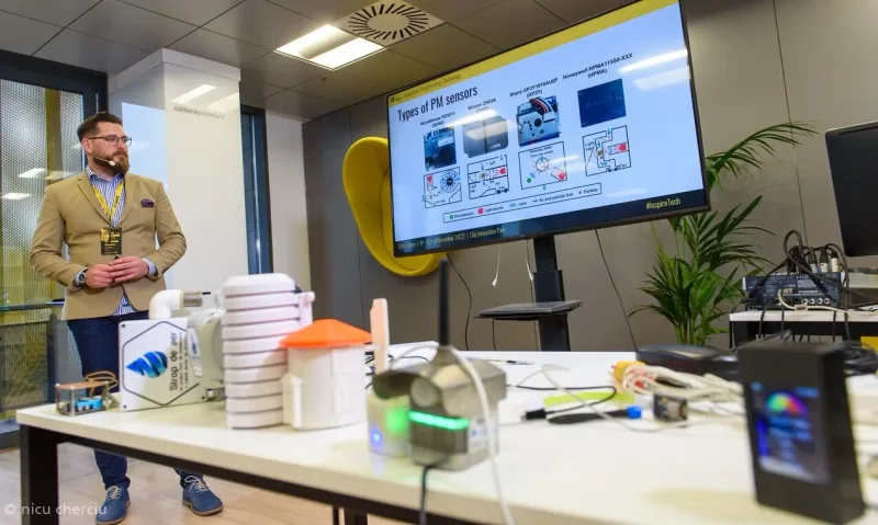 Alexandru presenting