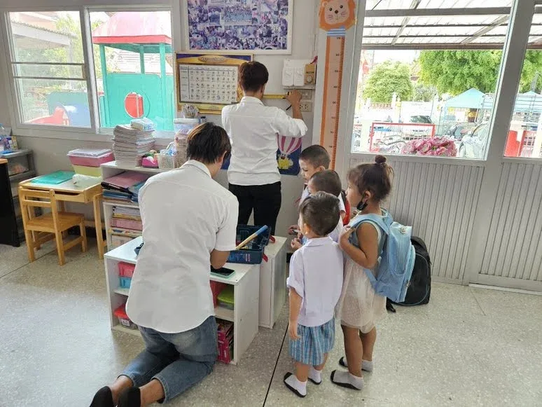 Children from one of the daycare centers.