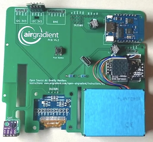 Fully assembled AirGradient DIY PRO kit.