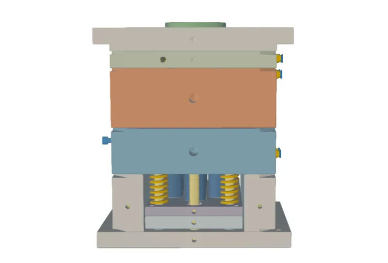 The mold from the outside. Easy to see the different layers.