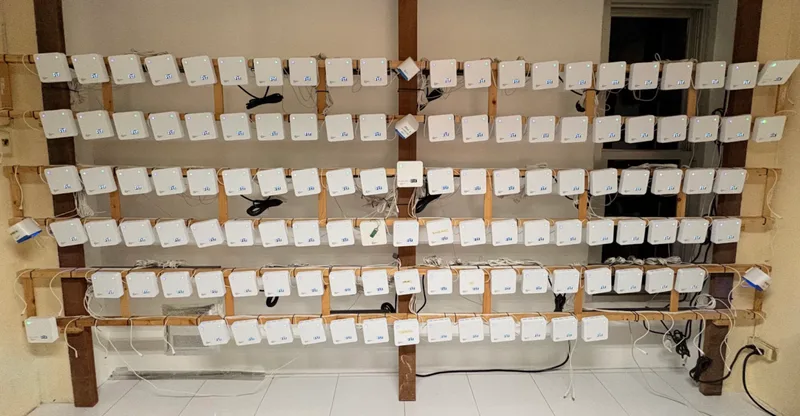 AirGradient monitors undergoing testing.