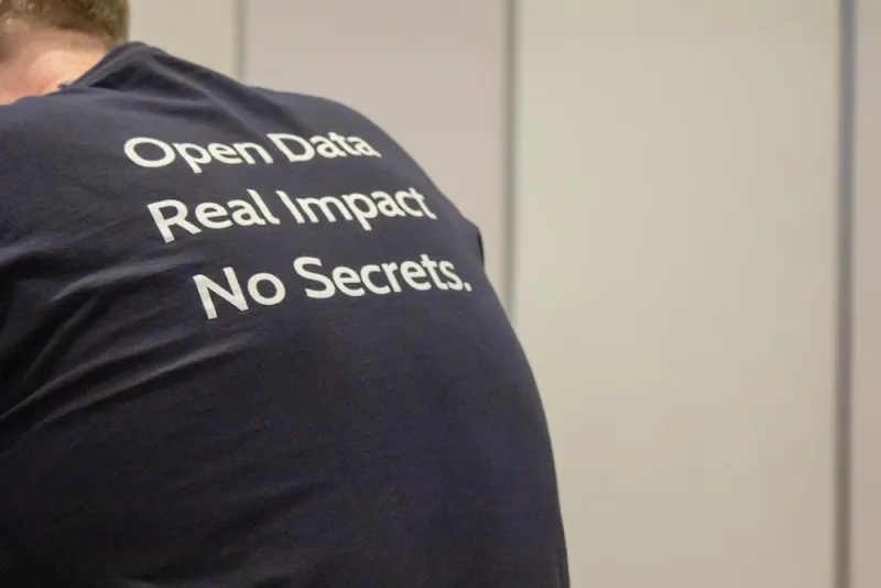 Open Data, Real Impact, No Secrets shirt