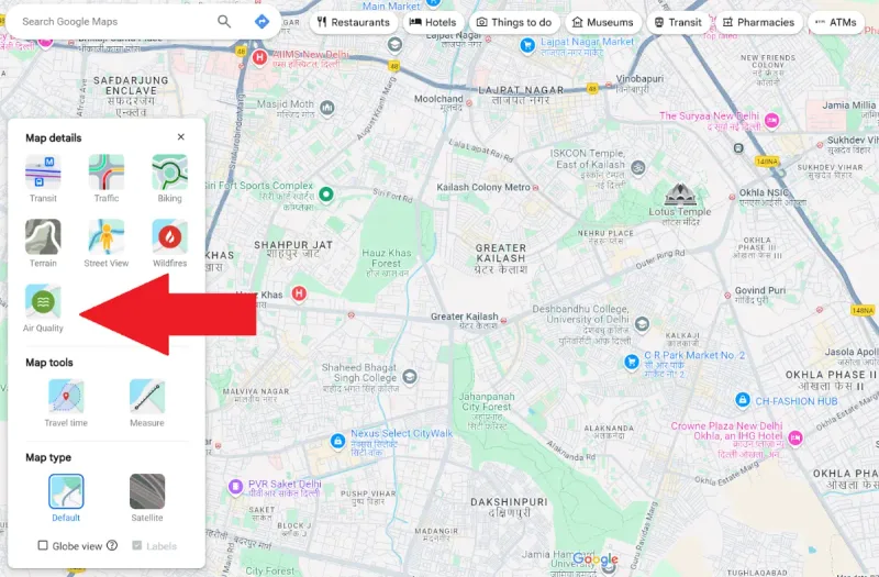 enabling air quality in map mmt9hdu4 50a24ed0