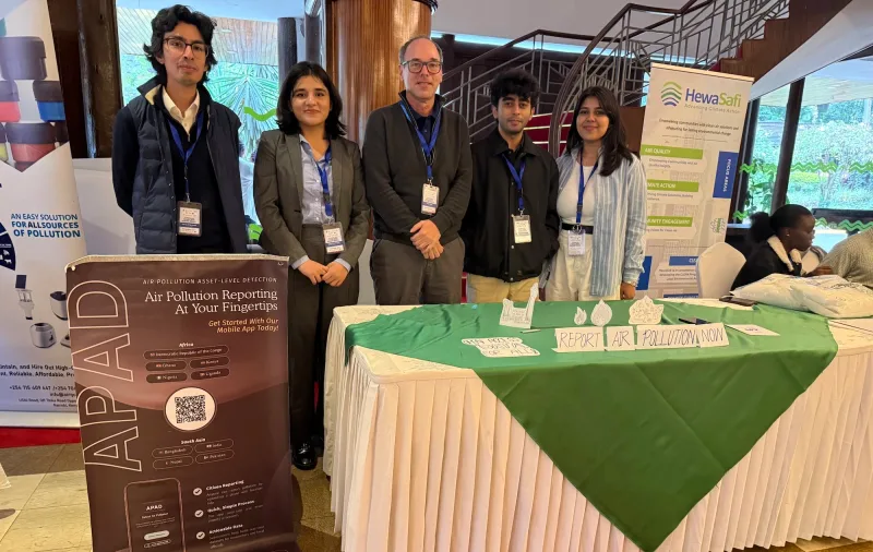 Achim with APAD team